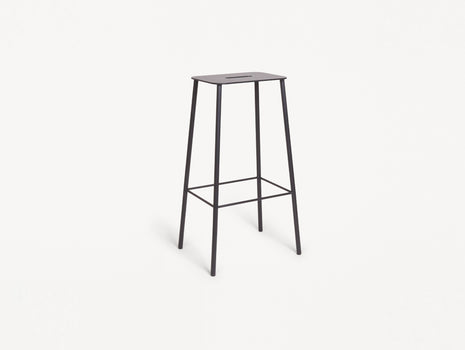 Adam Stool Mono by Frama - H 76 cm / Black Powder Coated Steel