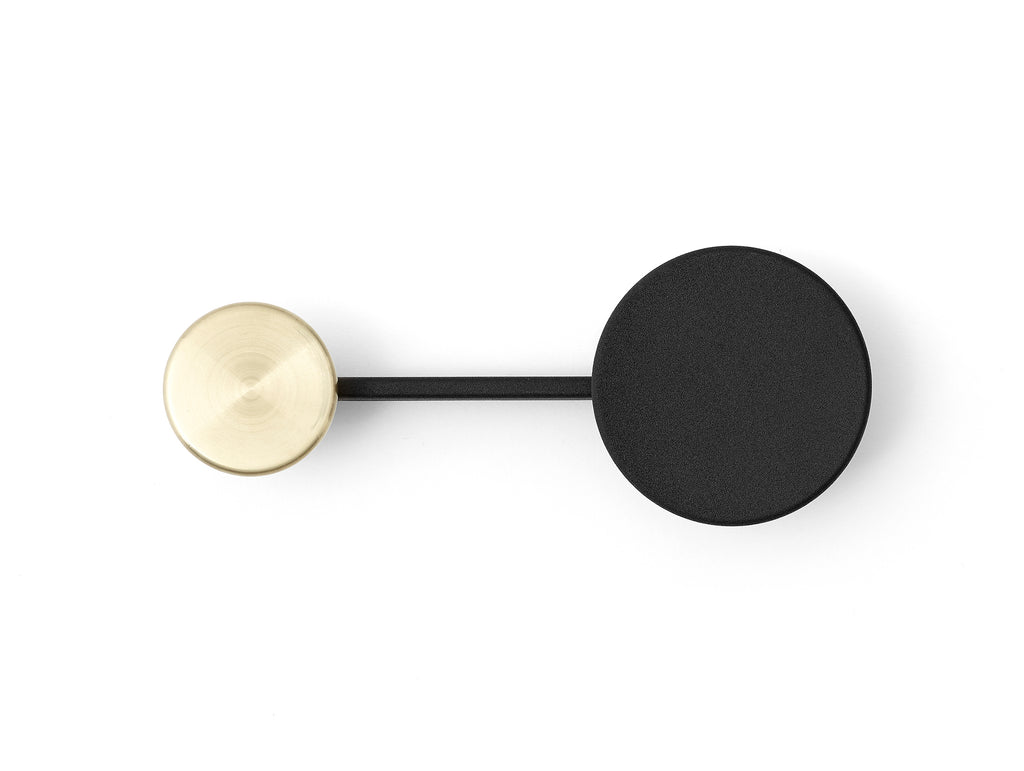 Afteroom Small Coat Hanger by Menu - Small / Black and Brass