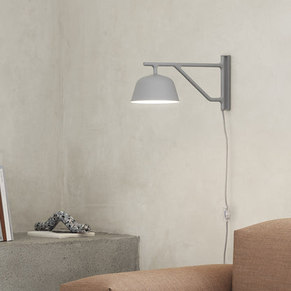 Grey Ambit Wall Lamp by Muuto