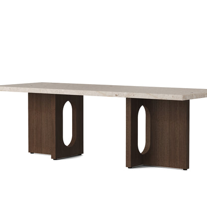 Androgyne Lounge Table by Menu - Kunis Breccia Stone Top / Oak Veneer Base
