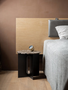 Androgyne Side Table with Emperador Marble Top by Menu