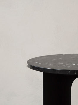 Androgyne Side Table with Nero Marquino Marble Top by Menu