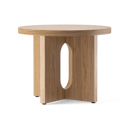 Androgyne Side Table, Ø50 - Natural Oak Top / Natural Oak Base