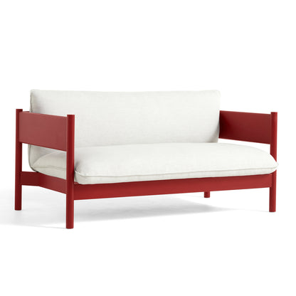 Arbour Club Sofa / Mode 009 / Wine Red Lacquered Beech / by HAY