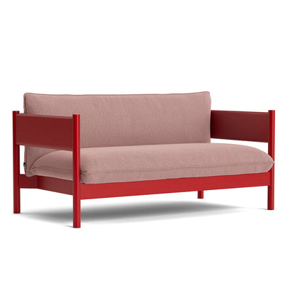 Arbour Club Sofa / Re-wool 648 / Wine Red Lacquered Beech / by HAY