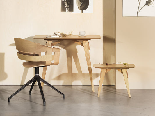 Arco Natural Oak Side Table by Design House Stockholm