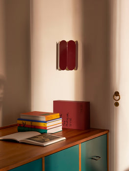 Auburn Red Arcs Wall Sconce Lamp by HAY