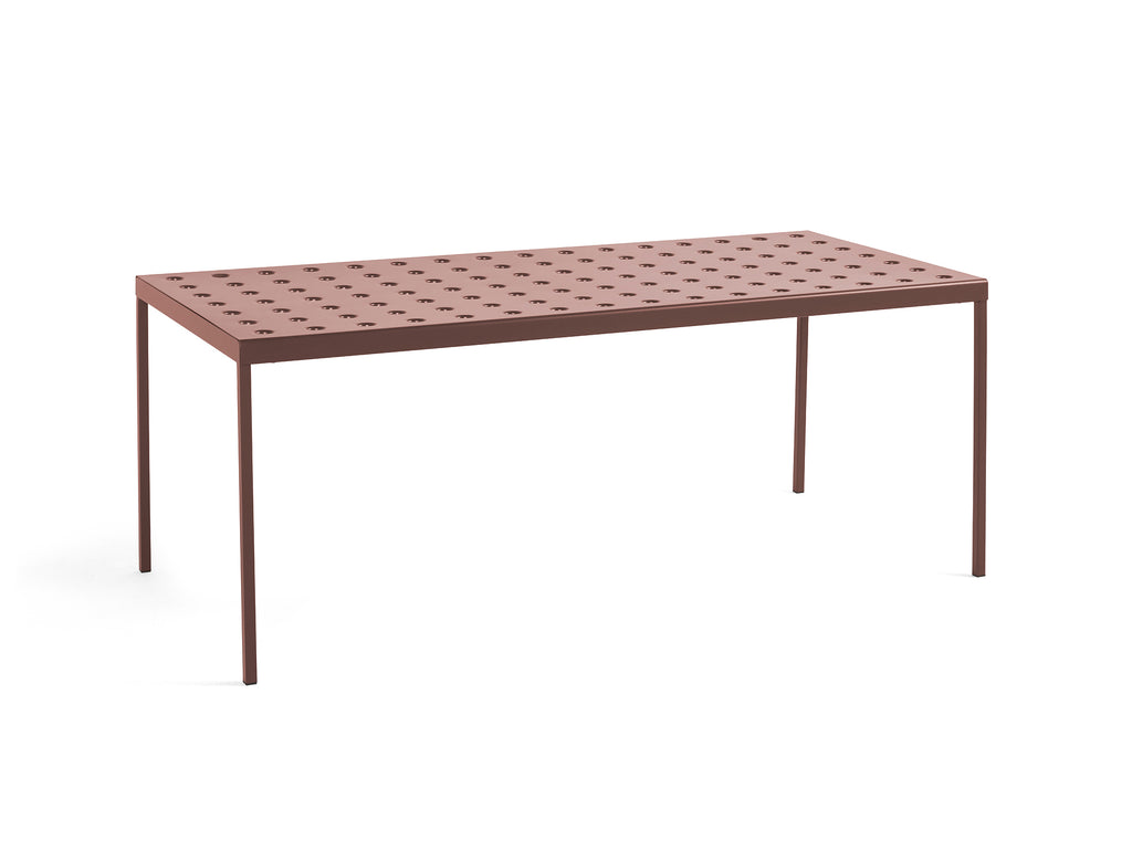 Iron Red / L190 cm / Balcony Outdoor Dining Table by HAY
