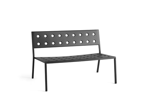 Balcony Outdoor Lounge Bench without Armrest by HAY - Anthracite