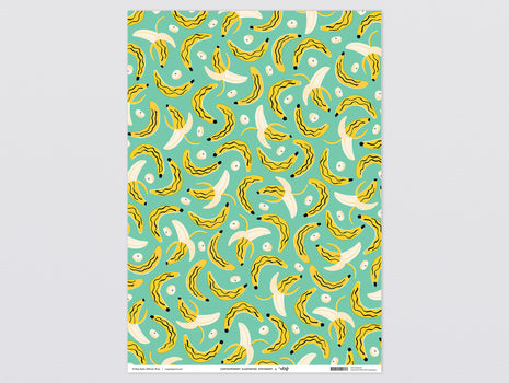 Bananas Wrapping Paper x 3 Sheets by Wrap