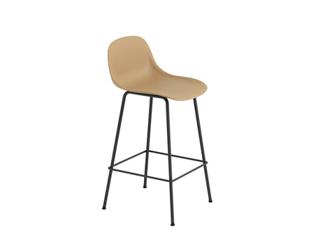 Fiber Barstool with Metal Base
