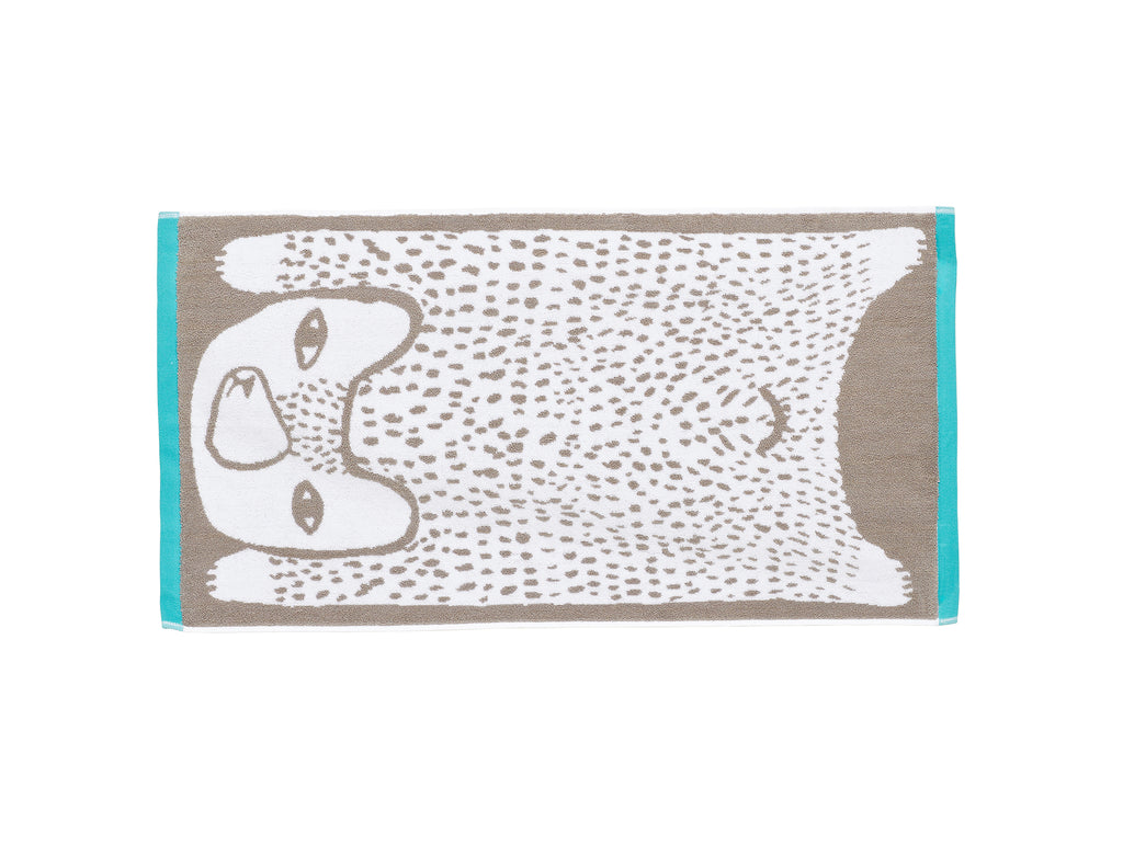 Grey Bear Hand Towel by Donna Wilson