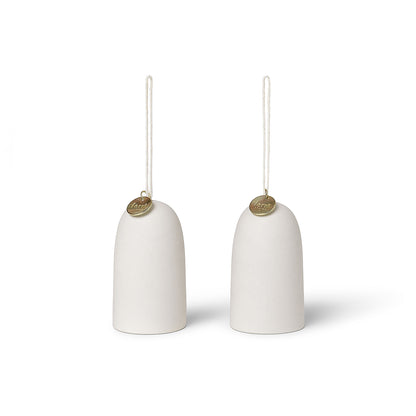 Bell Ceramic Ornaments - Set of 2 by Ferm Living
