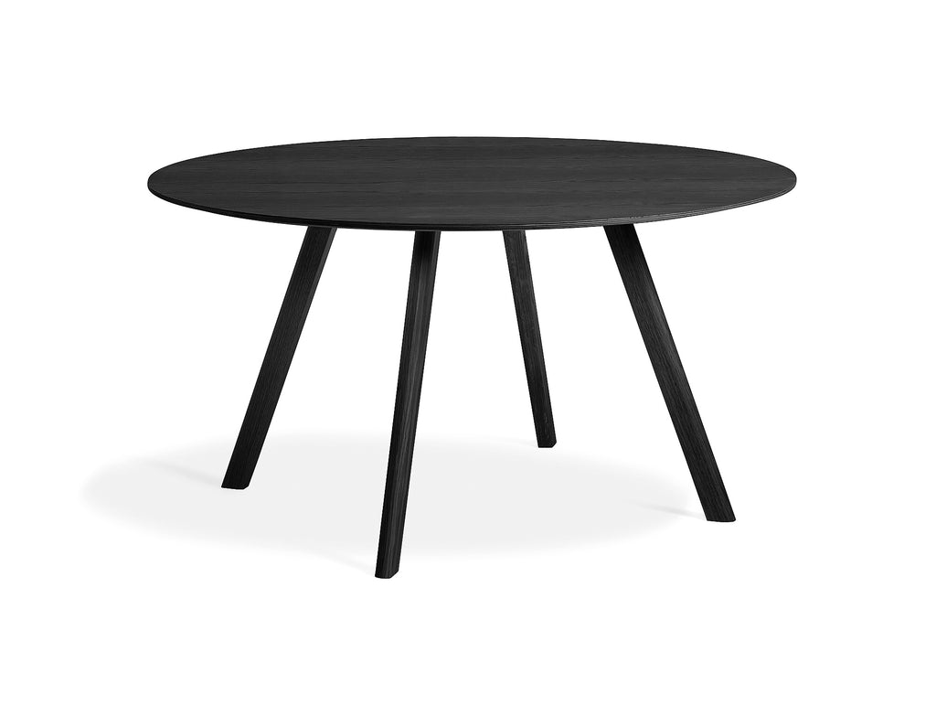 Black Stained Oak Copenhague Round Dining Table CPH25 by HAY