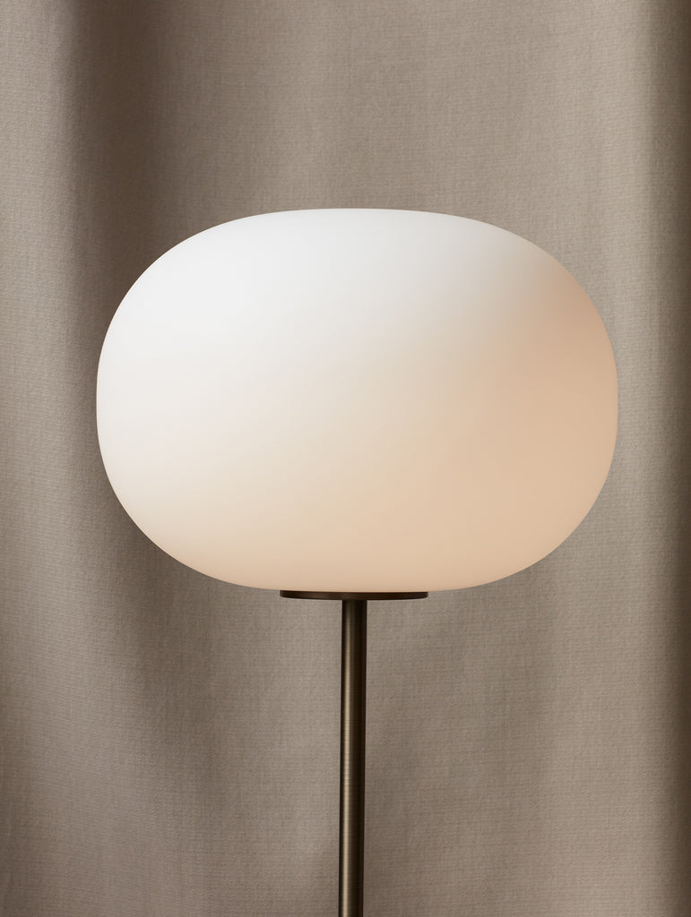 JWDA Floor Lamp by Menu - Carrara Marble Base / Bronzed Brass Stem