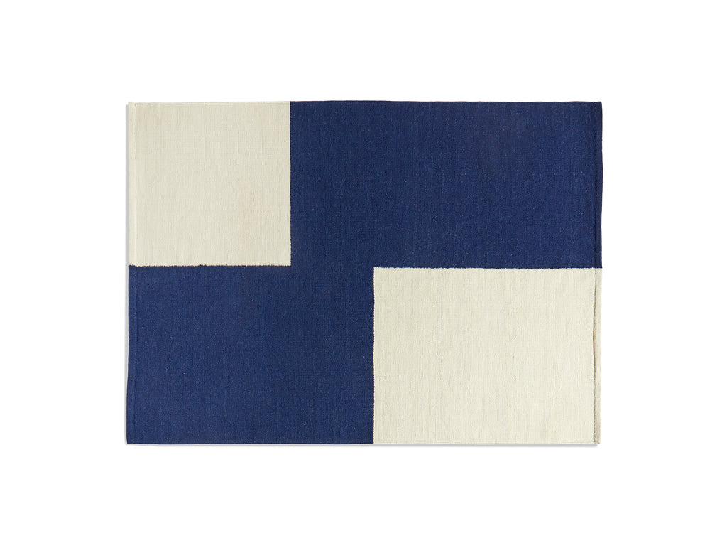 170 x 240 cm / Blue Offset / Ethan Cook Flat Works Rug by HAY
