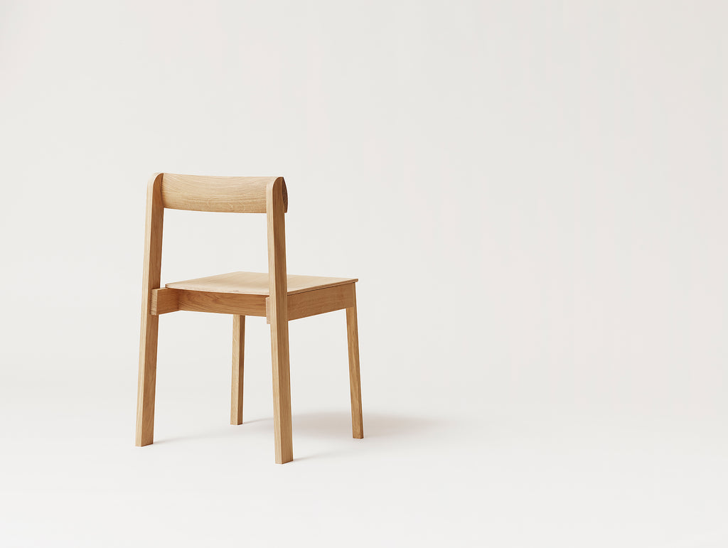 Blueprint Chair - White Oiled Oak - Form & Refine