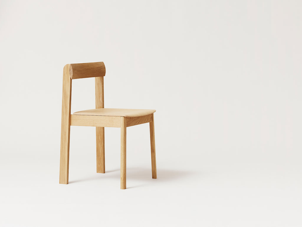 Blueprint Chair - White Oiled Oak - Form & Refine
