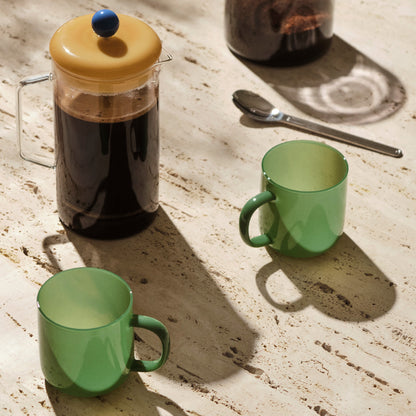 Borosilicate Mugs Set of 2 by HAY - Jade Green