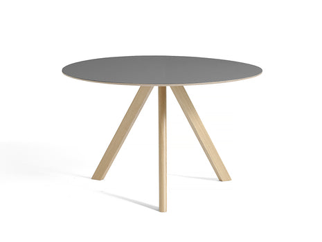 HAY CPH 20 Dining Table - Grey Lino / Matt Lacquered Oak / 120 cm