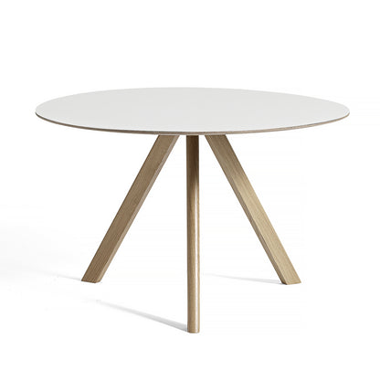 HAY CPH 20 Dining Table - White Laminate / Soaped Oak / 120 cm