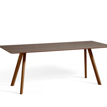 Copenhague Dining Table CPH30 by HAY / 90 x 200 cm / Walnut top / Walnut base (water based lacquer).