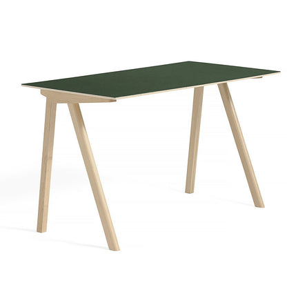 Copenhague Desk CPH90 by HAY - Green Linoleum / Matt Lacquered Oak