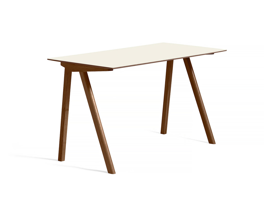 Copenhague Desk CPH90 by HAY - Off-White Linoleum / Water Based Lacquered Walnut