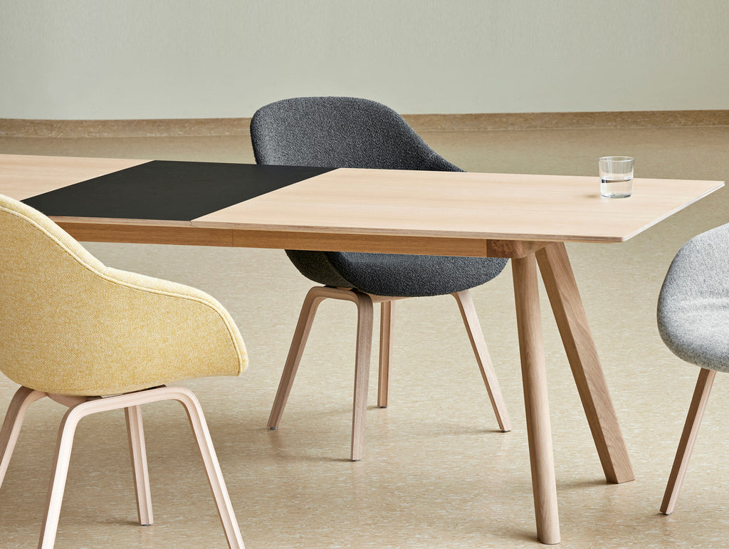 CPH30 Extendable Dining Table by HAY - Oak Veneer Tabletop with Lacquered Oak Base