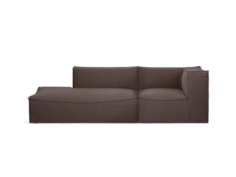 Catena 2-Seater Modular Sofa with Chaise Lounge (Right Armrest) in Hot Madison Reloaded by Ferm Living