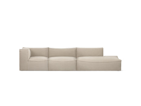 Catena 3-Seater Modular Sofa by Ferm Living - 3-Seater (Narrow) with Chaise Lounge - Left Armrest (Sitting Right) / Hot Madison CH1249/698