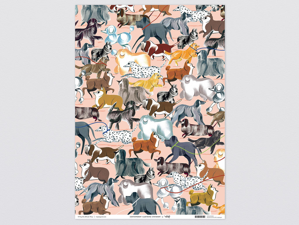 City Dogs Wrapping Paper by Wrap Stationery