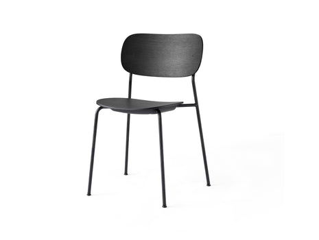 Co Dining Chair by Menu - Without Armrest / Black Powder Coated Steel / Black Oak