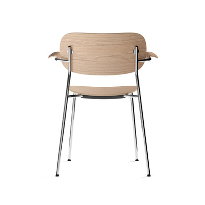 Co Dining Chair by Menu - With Armrest / Chromed Steel / Natural Oak