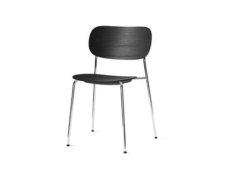 Co Dining Chair by Menu - Without Armrest / Chromed Steel / Black  Oak