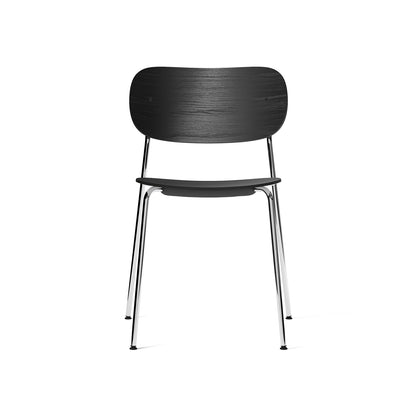 Co Dining Chair by Menu - Without Armrest / Chromed Steel / Black Oak