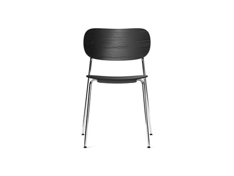 Co Dining Chair by Menu - Without Armrest / Chromed Steel / Black Oak