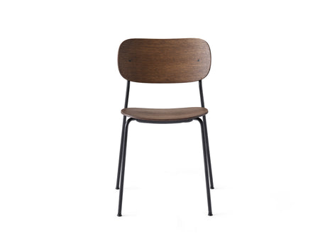 Co Dining Chair by Menu - Without Armrest / Black Powder Coated Steel / Dark Oak