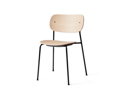 Co Dining Chair by Menu - Without Armrest / Black Powder Coated Steel / Natural Oak 