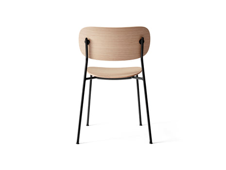 Co Dining Chair by Menu - Without Armrest / Black Powder Coated Steel / Natural Oak