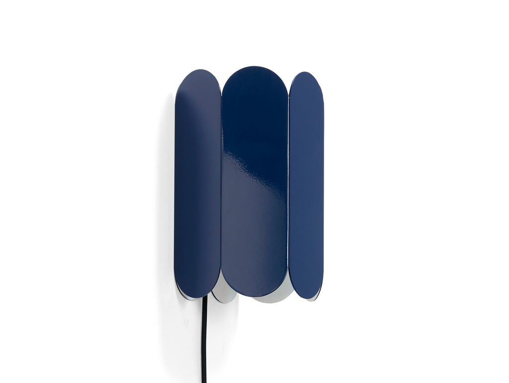 Cobalt Blue Arcs Wall Switch Lamp by HAY