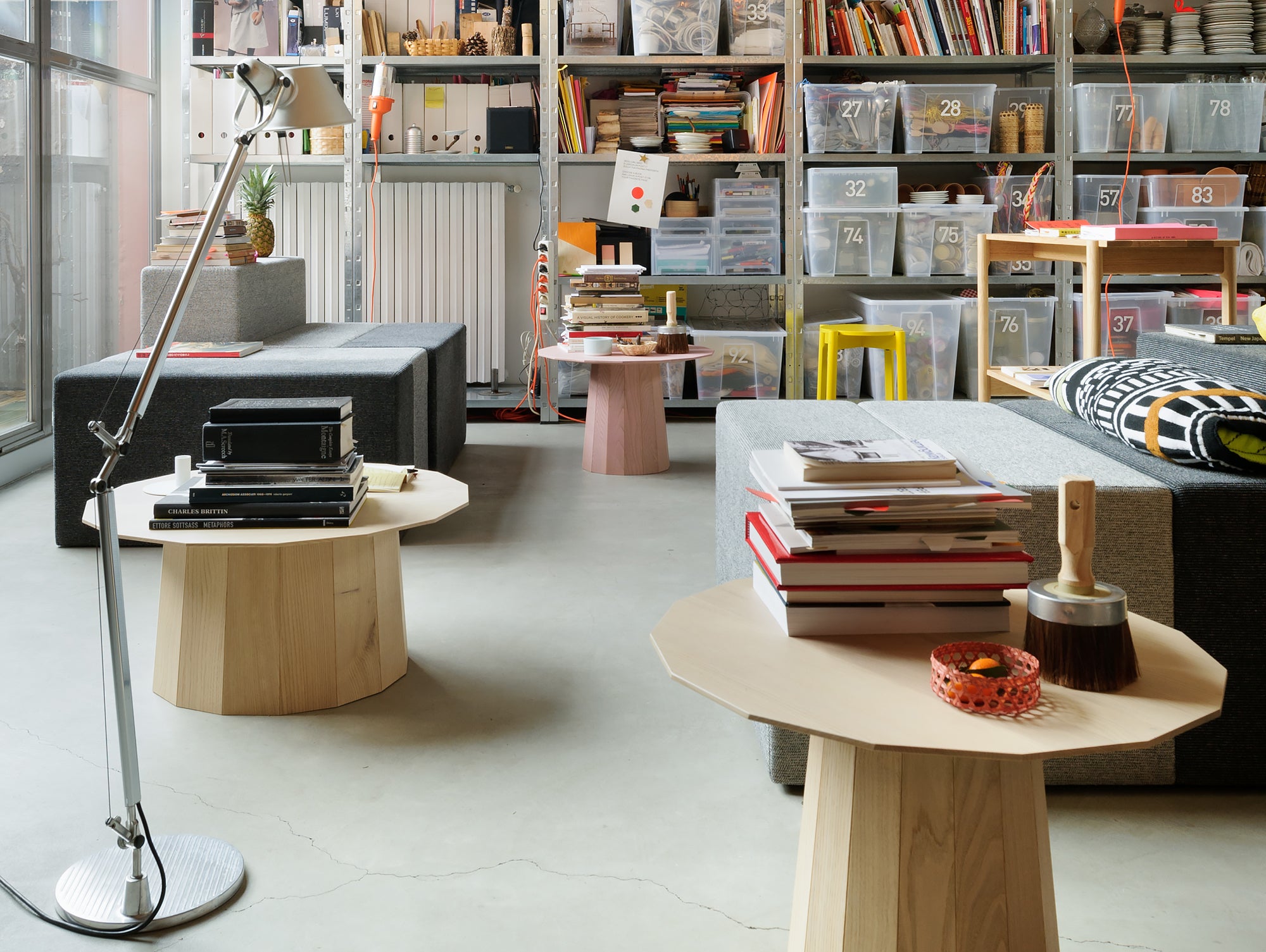 Colour Wood Plain Side Table