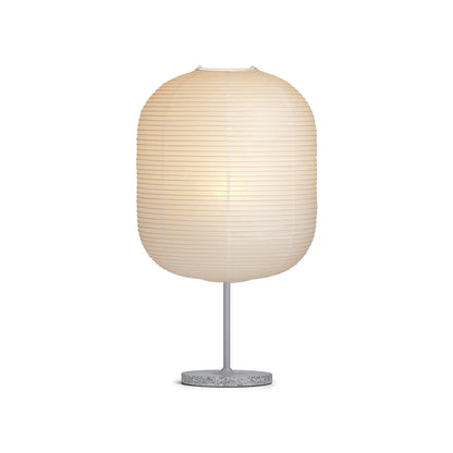 Common Table Lamp by HAY - Oblong Shade / Summit Grey Stem / Grey Terrazzo Base