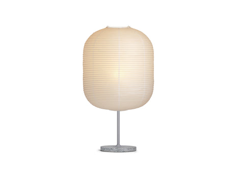 Common Table Lamp by HAY - Oblong Shade / Summit Grey Stem / Grey Terrazzo Base