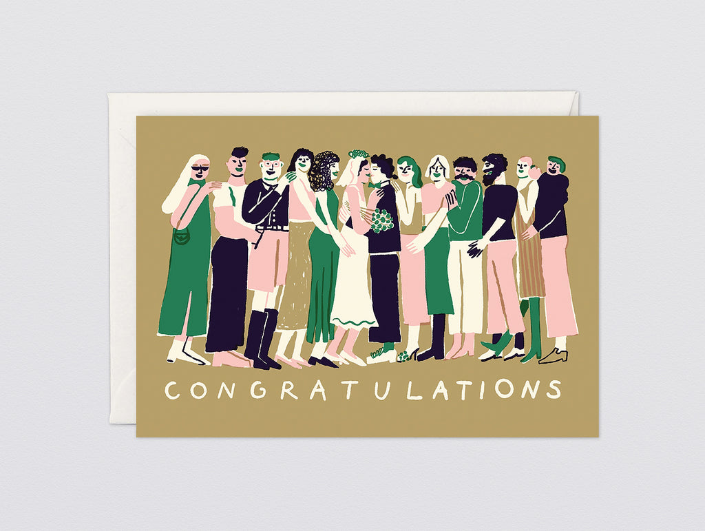 'Congratulations' Greetings Card by Wrap Stationery