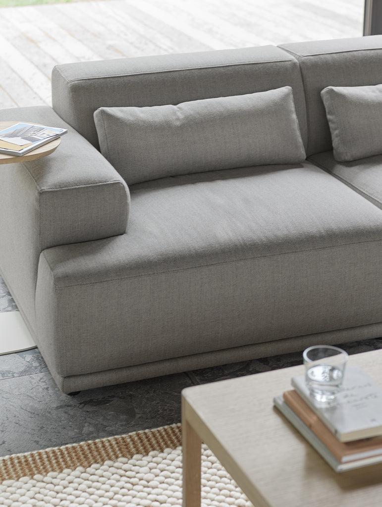 Connect Soft 2-Seater Modular Sofa by Muuto - Configuration 1 / Re-wool 128
