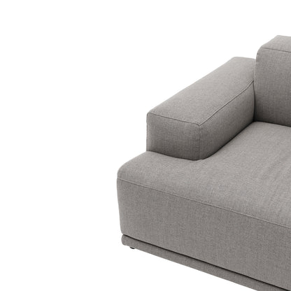Connect Soft 2-Seater Modular Sofa by Muuto - Configuration 1 / Re-wool 128