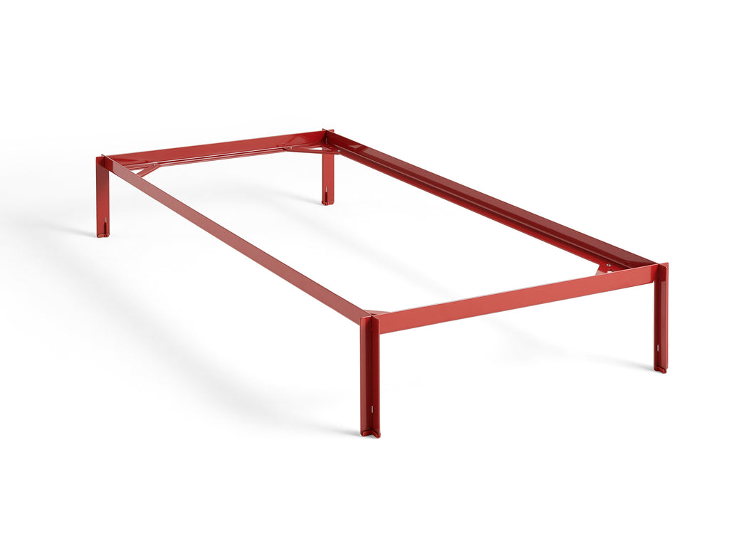 Connect Bed by HAY - Single Size Bed (W 90 x L 200 cm)  / Maroon Red