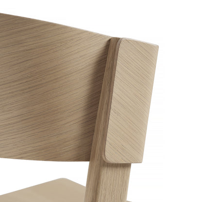 Natural Oak Cover Side Chair by Muuto
