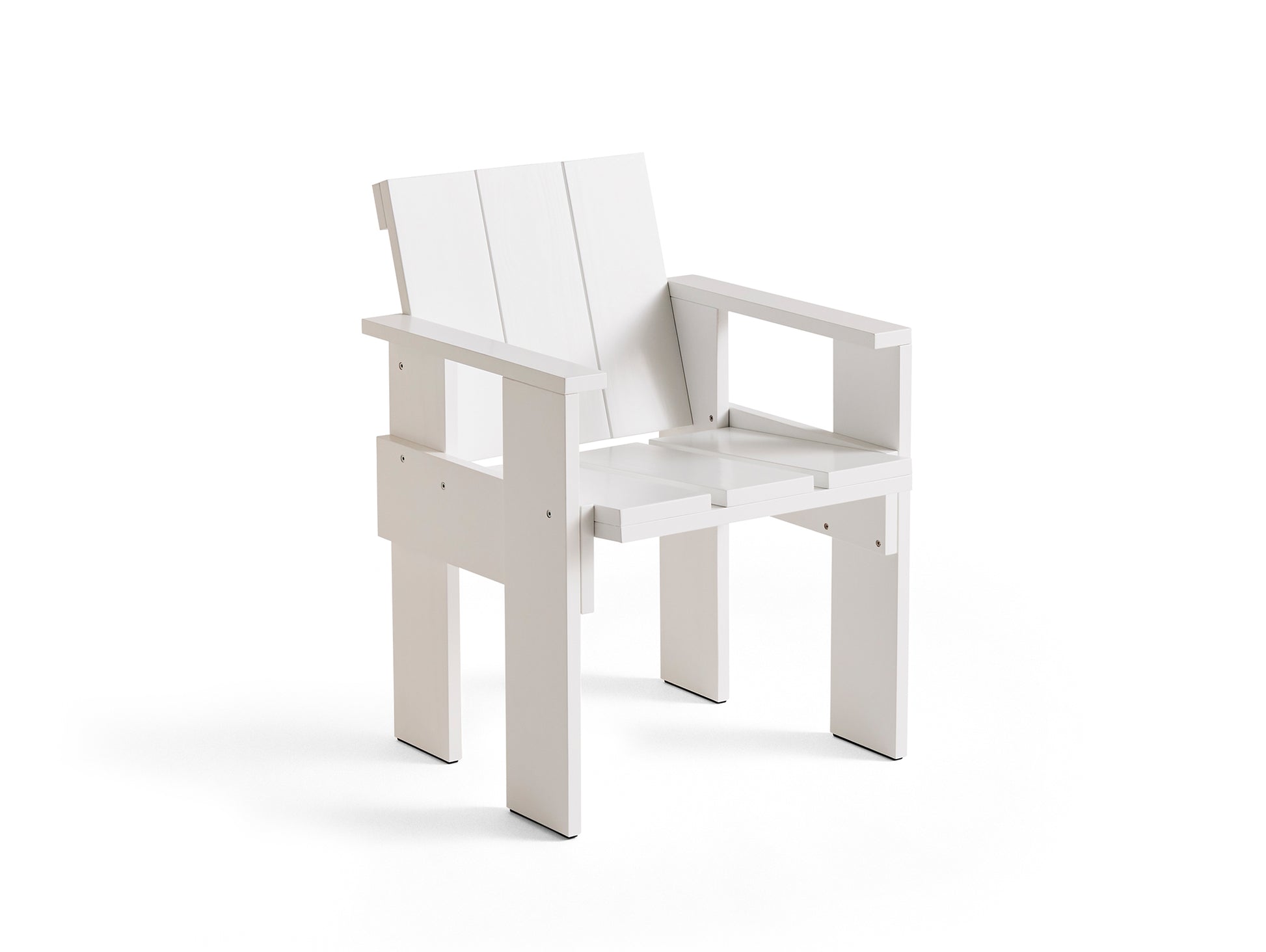 Crate Dining Chair by HAY - White Lacquered Pinewood